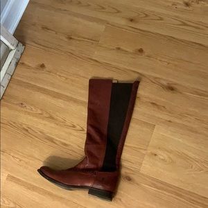 Red brown Frye Tall Boots